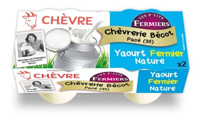 Chèvrerie Bécot - yaourts fermiers nature au lait de chèvre