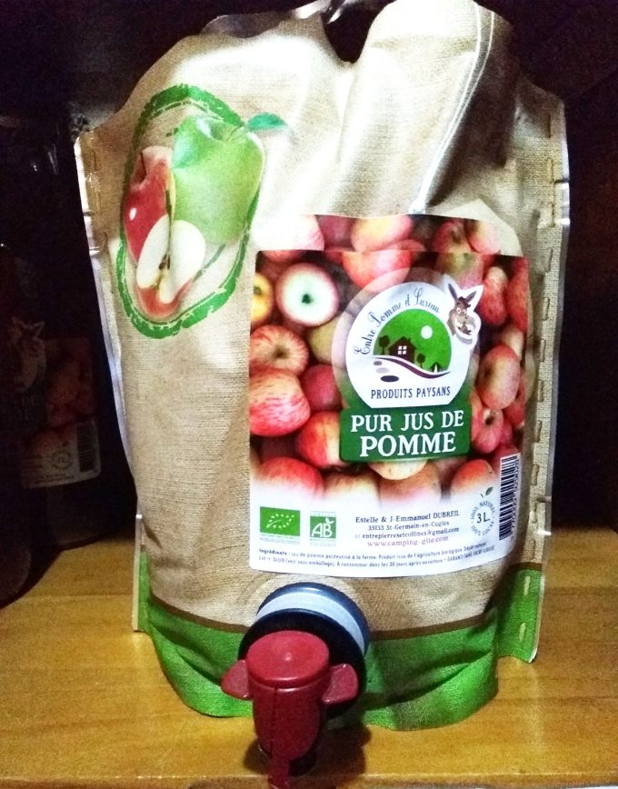 Entre Pomme et Sureau - pur jus de pomme bio en poche