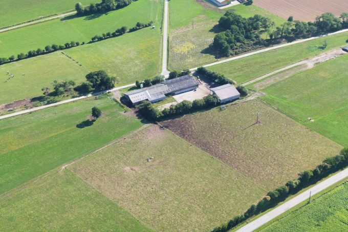 Ferme du Couëdic - vue aérienne