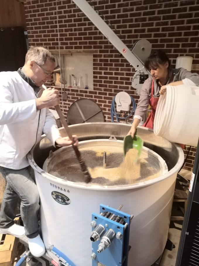 Brasserie artisanale Le Grain du Ponant - le brassage
