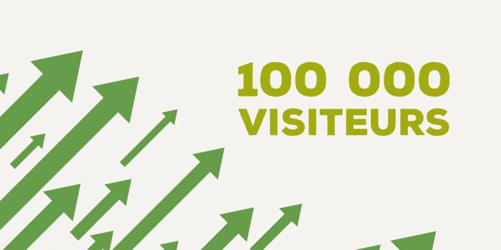 Plus de 100 000 visiteurs sur le site, sur les 30 derniers jours !