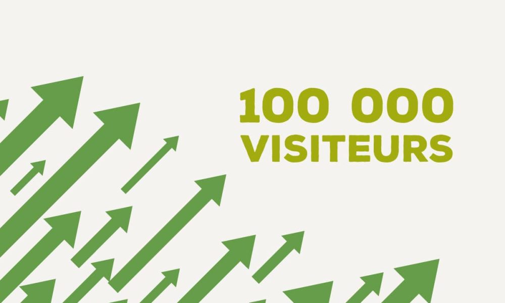 Plus de 100 000 visiteurs sur le site, sur les 30 derniers jours !
