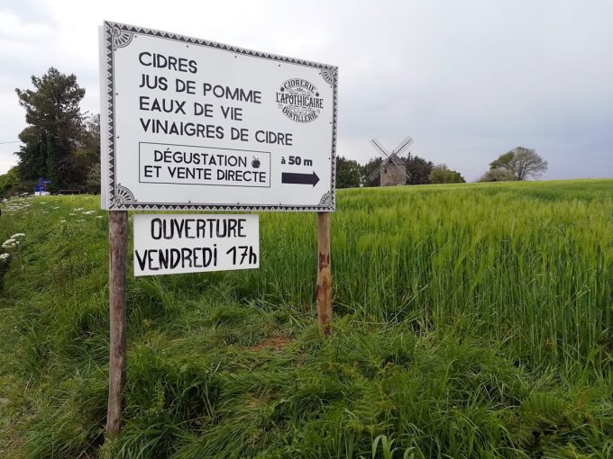 Dégustation à la cidrerie