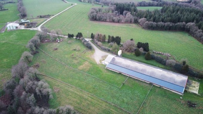 Élevage Drillien - l'exploitation vue aérienne