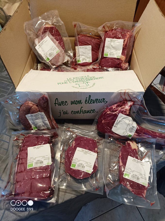 Colis de viande