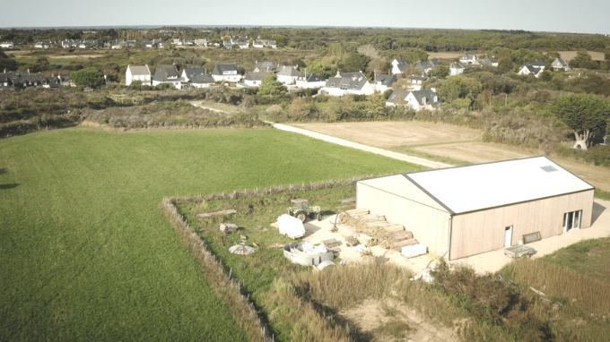 Graines de Saint Germain - le ferme vue du ciel