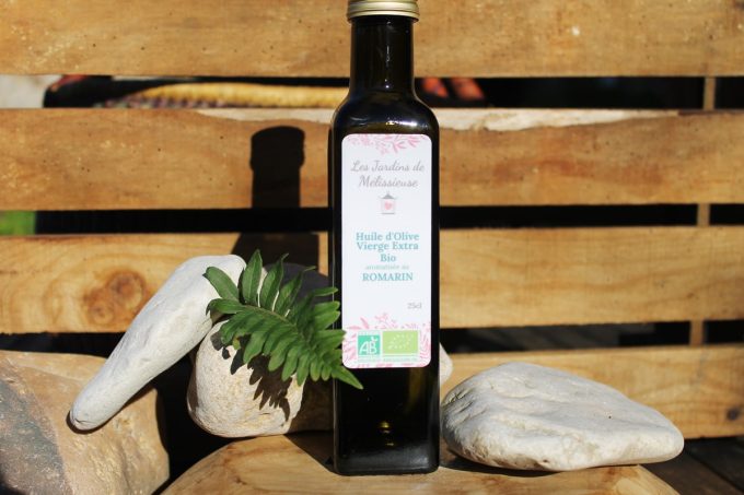 Les Jardins de Mélissieuse - Huile d'olive bio au Romarin