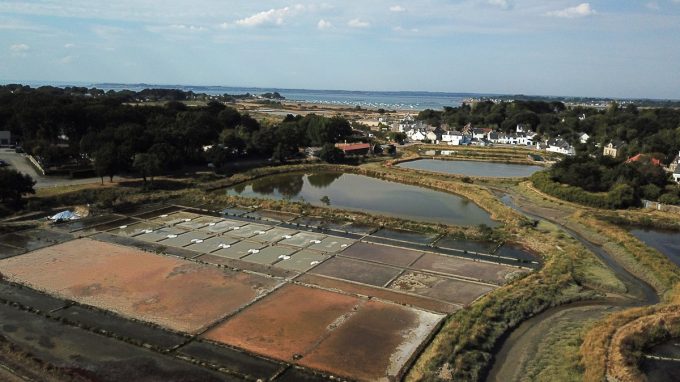Sel du Marais Rond - saline vue du ciel