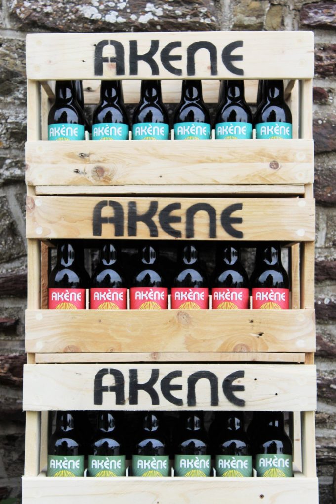 Micro-Brasserie Akène - Akène en caisses bois