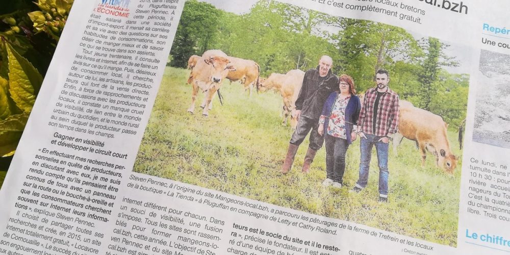 Un article dans le Ouest France ? Bah, la classe !