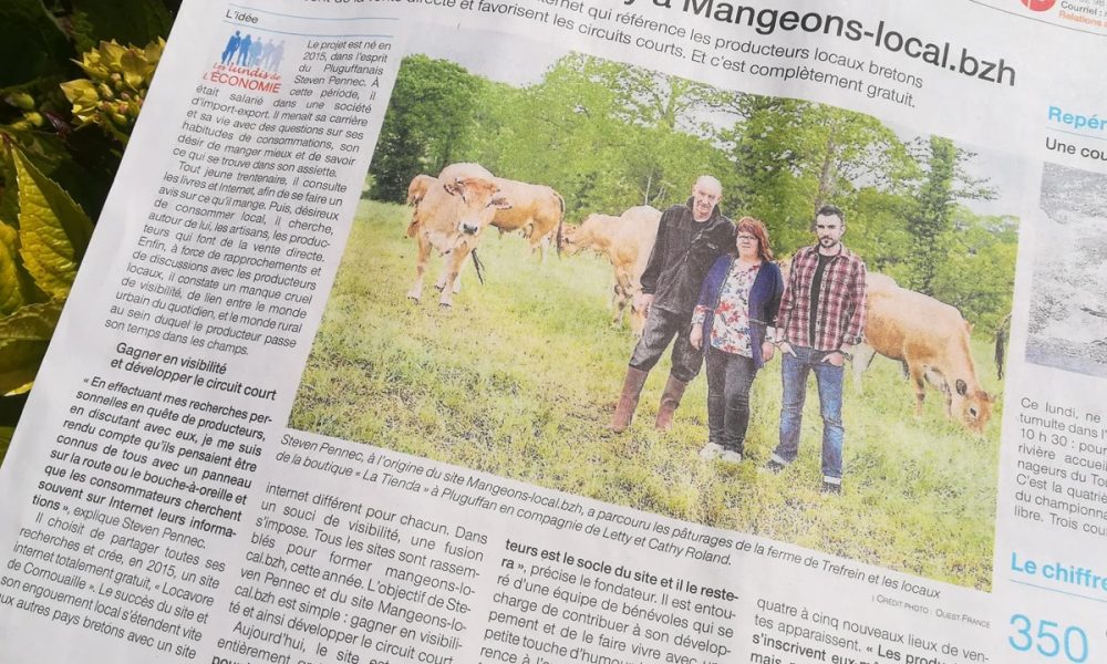 Un article dans le Ouest France ? Bah, la classe !