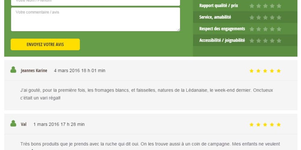 Donnez votre avis !