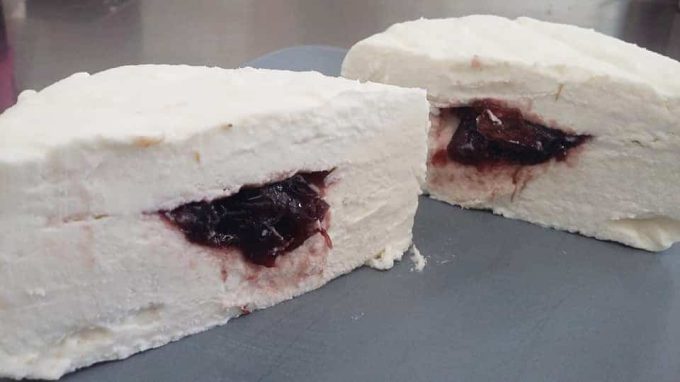 Fromage de chèvre... avec une surprise coulante !