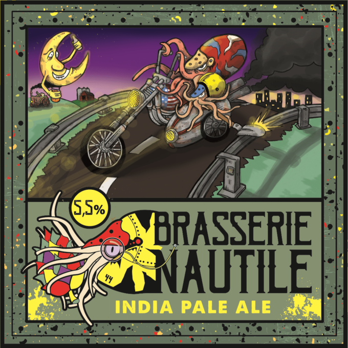 Brasserie Nautile - étiquette Indian Pale