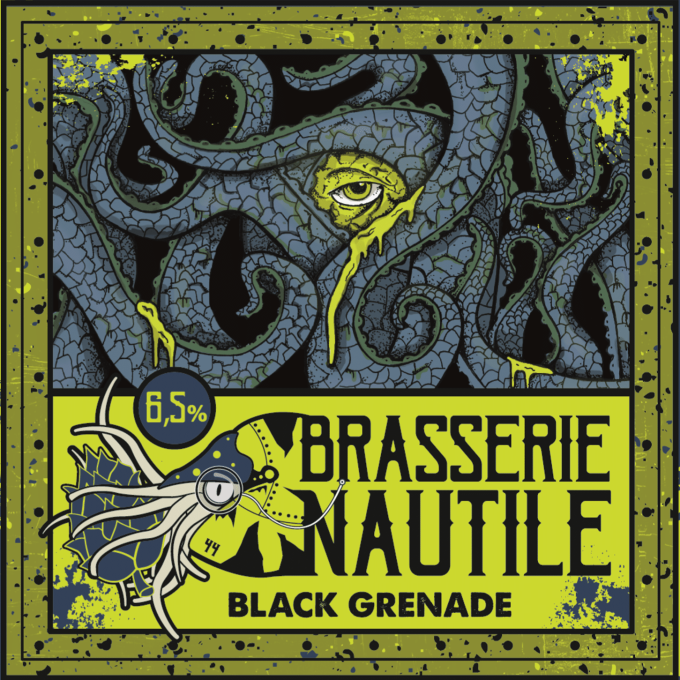 Brasserie Nautile - étiquette Black Greenade