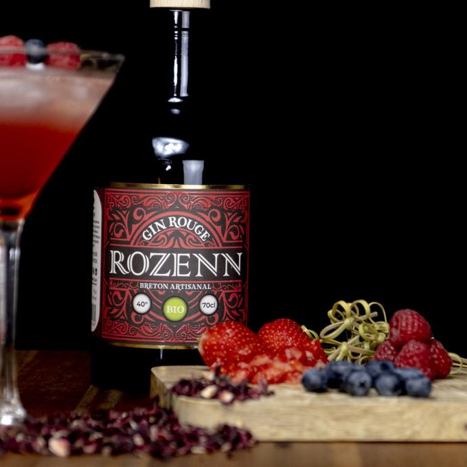 Gin rouge Breton Artisanal