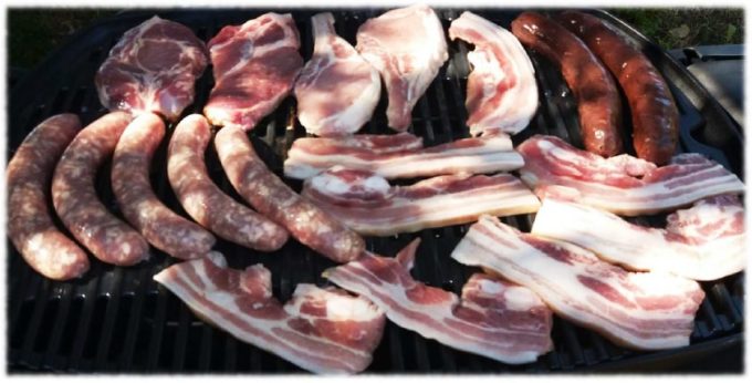 Caisse de viande de porc en direct du producteur