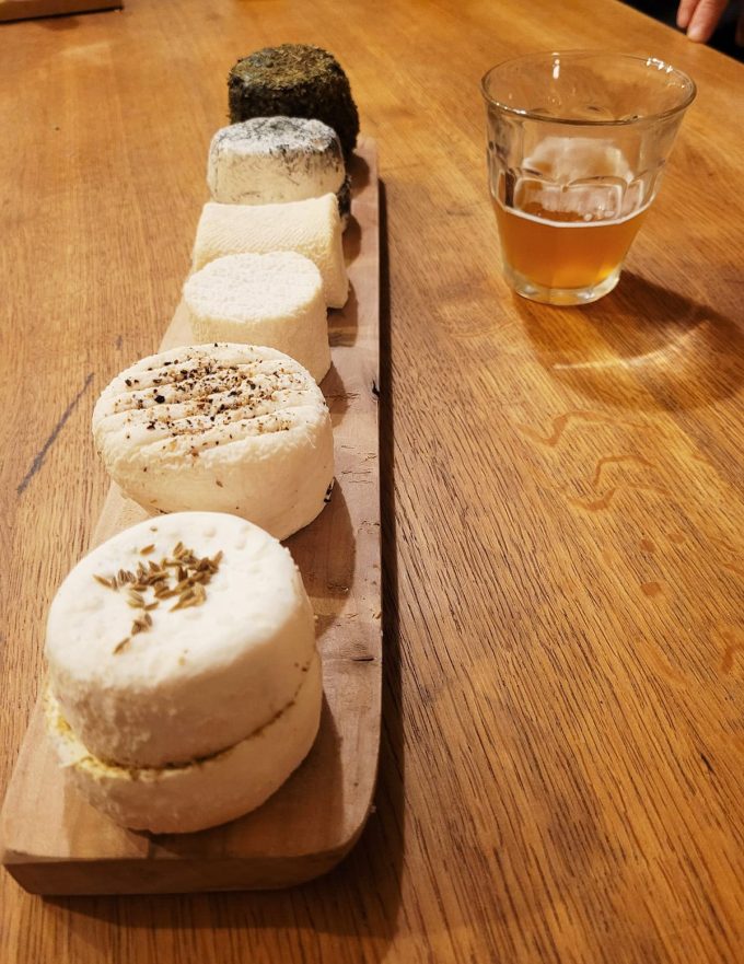 Chèvrerie de la Poterie - plateau de bio fromages de chèvre
