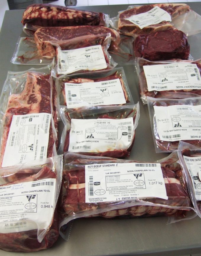Colis de viande sur mesure