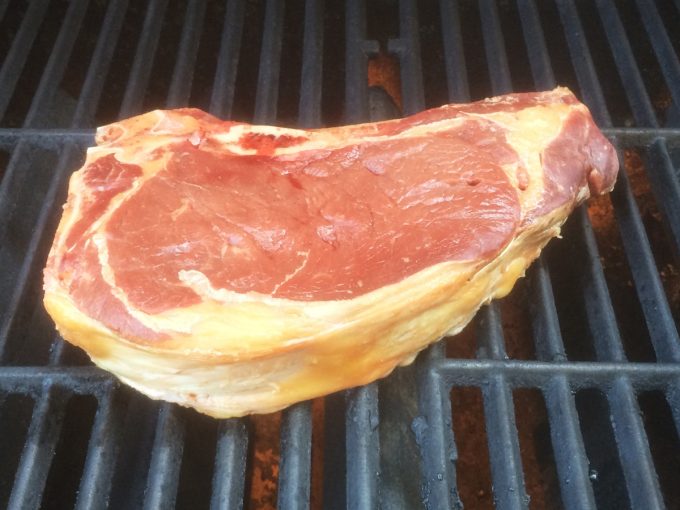 Une côté de boeuf, race Limousine