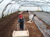 Travaux dans les serres... en famille !