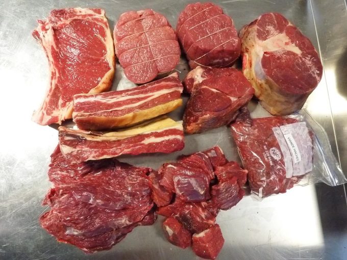 Ferme de Véro - viandes d'un colis de sept kilos