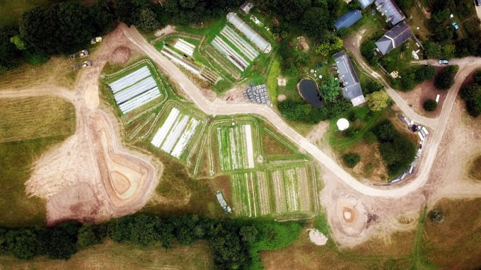 Vue drone de la ferme