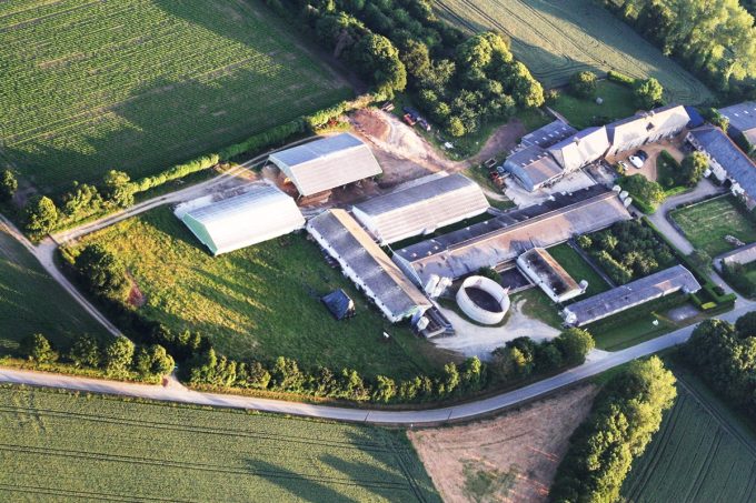La Ferme Le Saint - Vue du ciel
