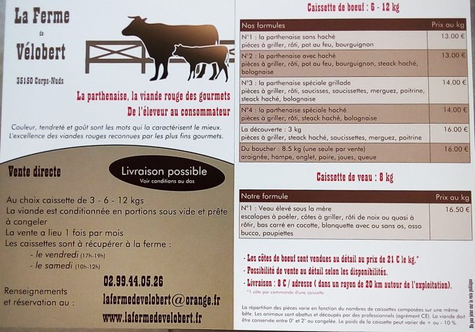 Infos sur les colis