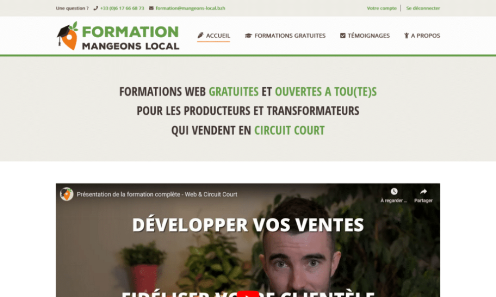 Les Formations Producteurs sont maintenant Gratuites !
