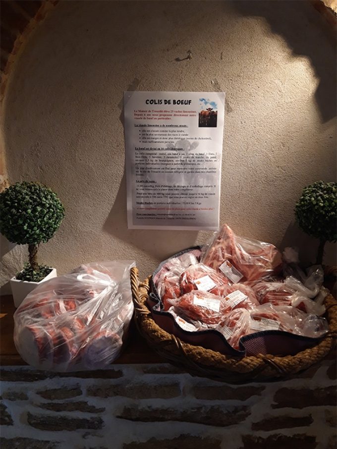Vente directe de colis de viande Limousine