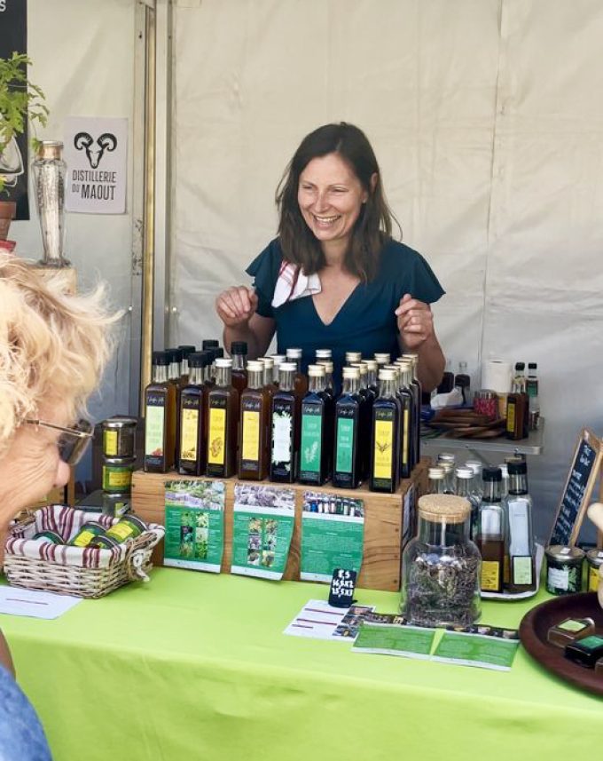 L'Herbe Folle - étal produits