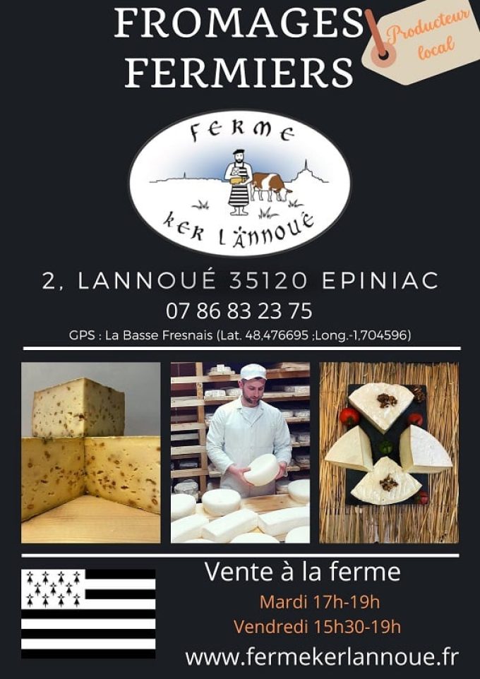 Fromagerie fermière Ker Lannoué - affiche