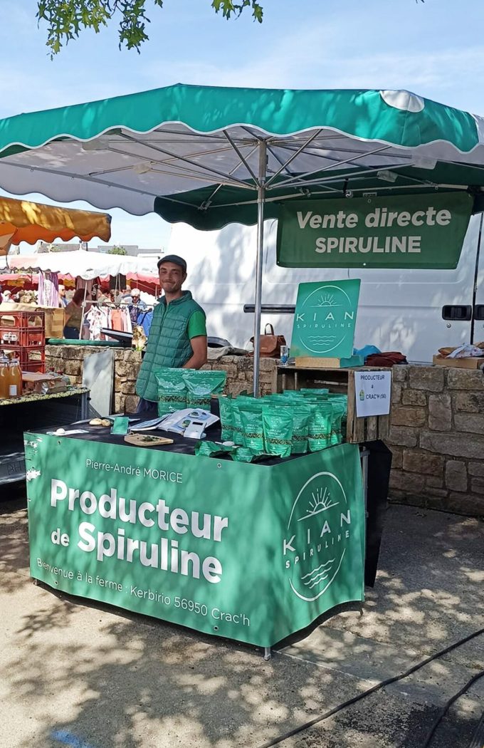 Kian Spiruline - étal marché