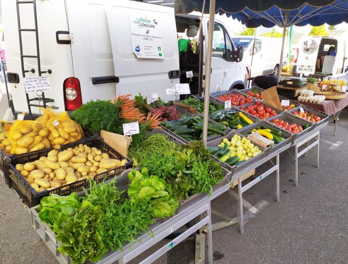 Étal de légumes