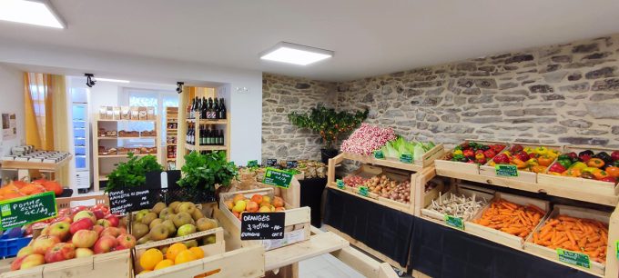 Étal de la boutique
