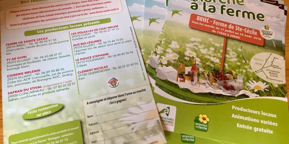 Le Marché de la Ferme Sainte Cécile à Briec : On a testé !