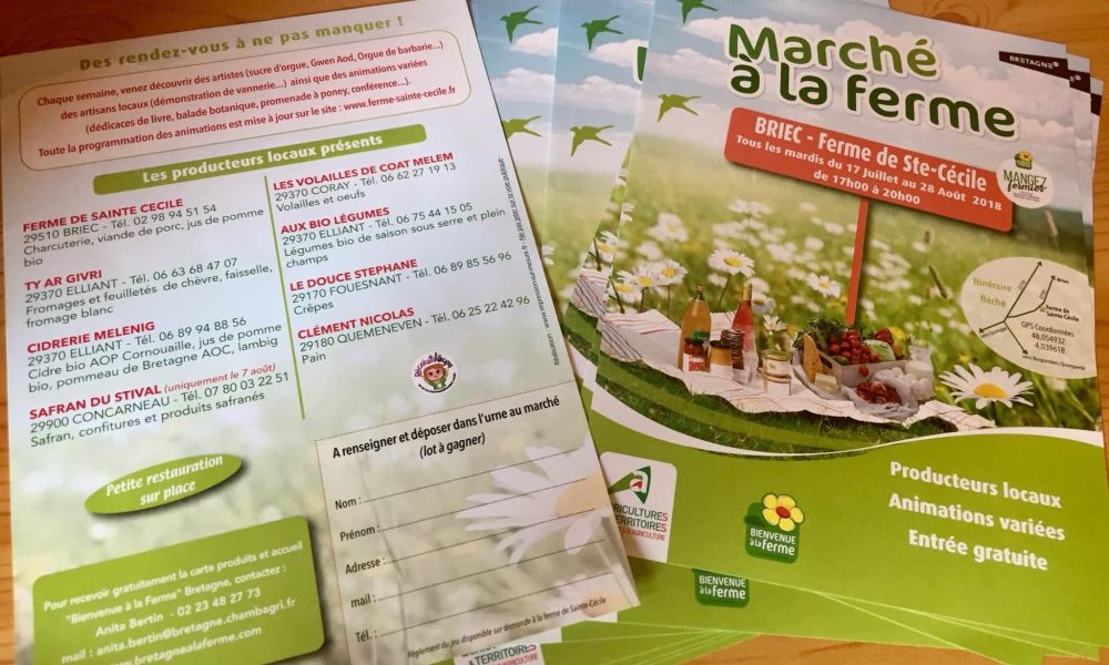 Le Marché de la Ferme Sainte Cécile à Briec : On a testé !