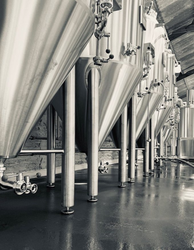 Les cuves de la brasserie
