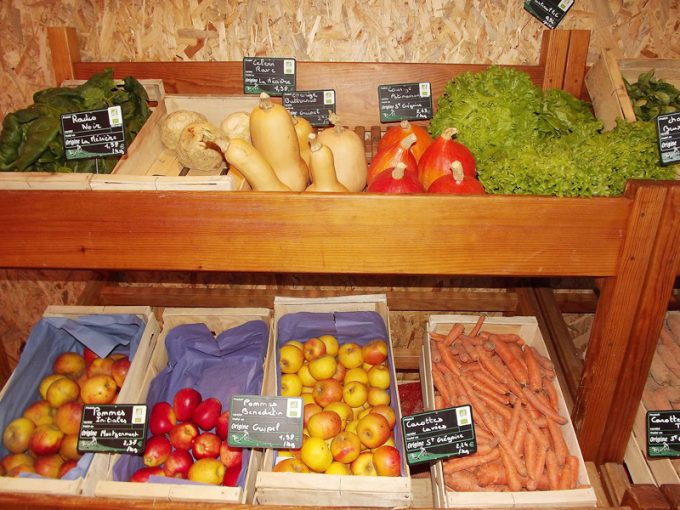 Légumes locaux, 95% bio