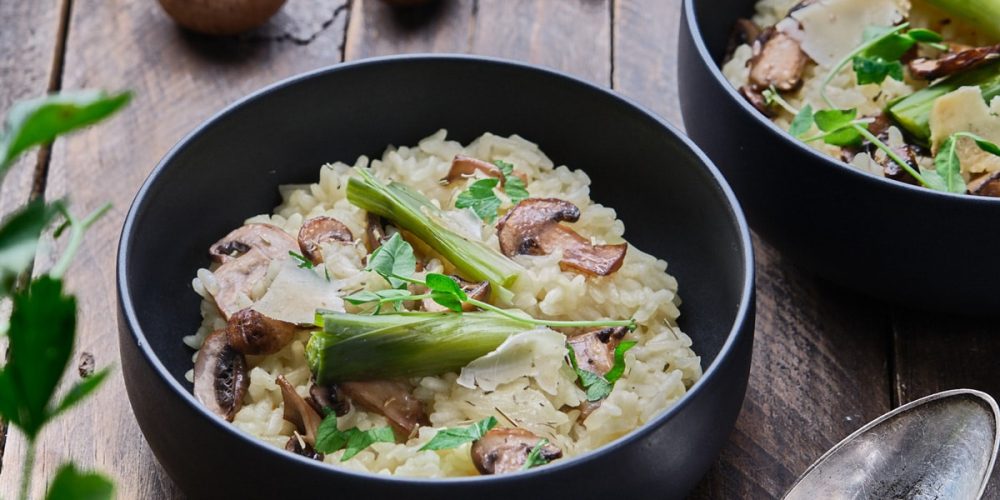 Risotto à la bière, champignons et poireaux – Recette