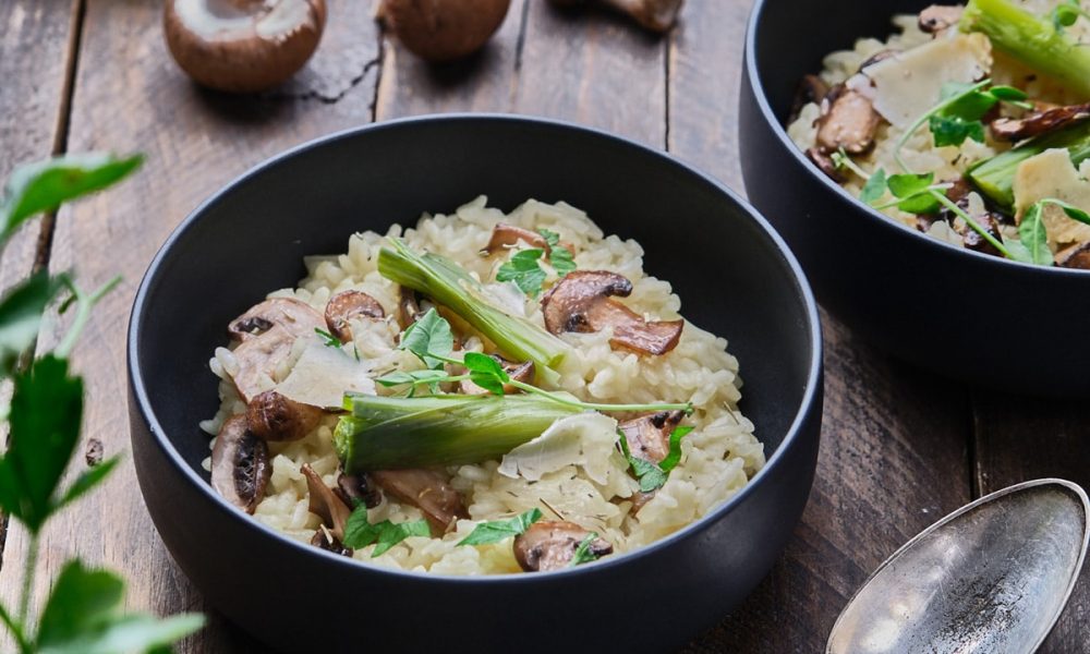 Risotto à la bière, champignons et poireaux – Recette