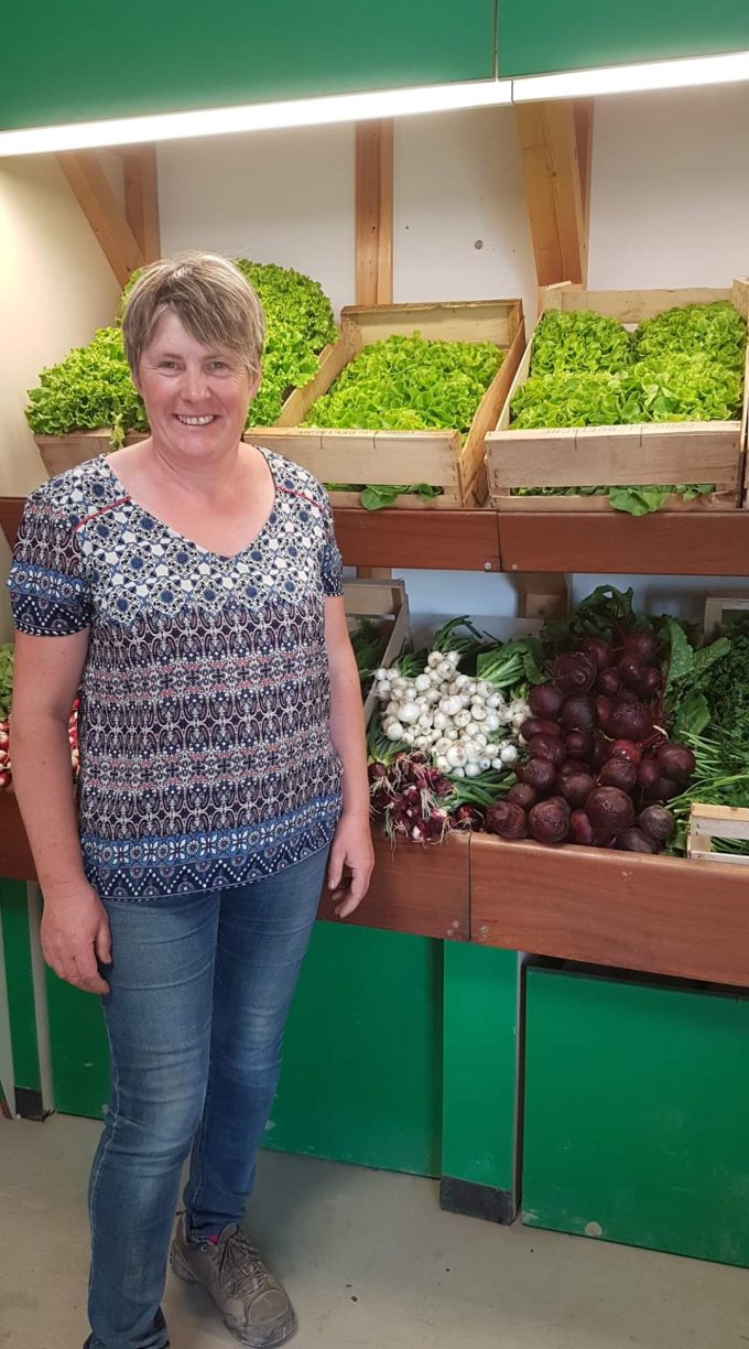 Vente de légumes frais à la ferme